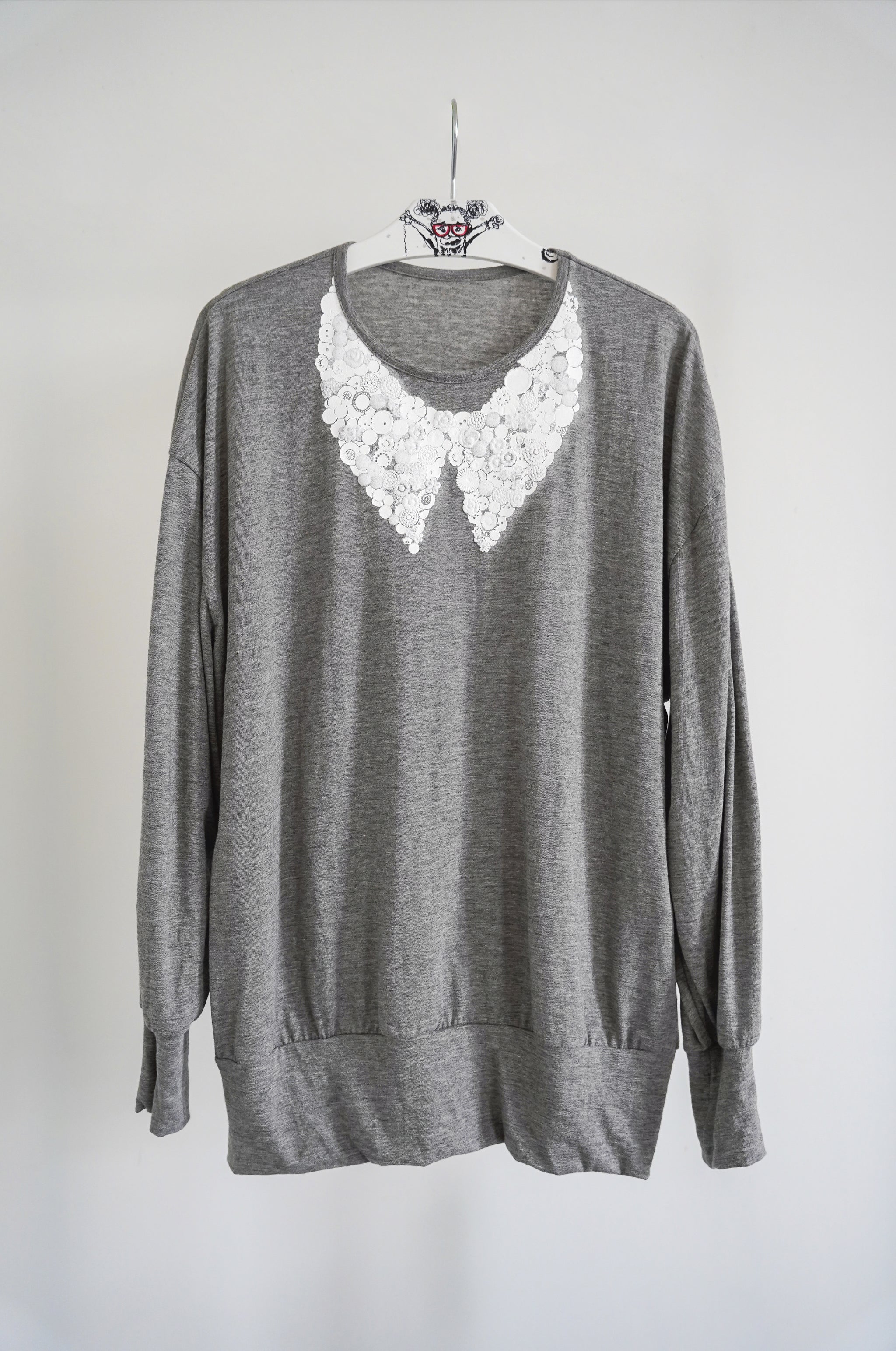 about button – about her. online